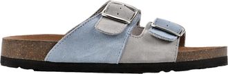 White Mountain Hippy Dusty TeaI/Light Grey/ Leather W33009-340 Womens