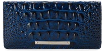 Brahmin Ady Croc Embossed Continental Wallet in Anchor Melbourne at Nordstrom