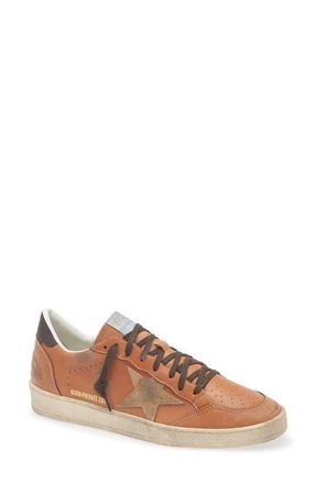 Golden Goose Ball Star Sneaker in Brown/dk Brown Beige at Nordstrom, Size 15Us
