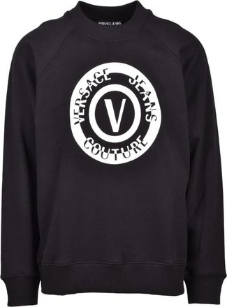Versace Jeans Couture Cotton Sweatshirt - Model: Felpa - Heren - Sweatshirts - Zwart - 2XL - Katoen - Hoodies & sweatvesten