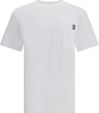 Dsquared2 Mens Pocket Logo Tee - White Cotton - Size X-Large