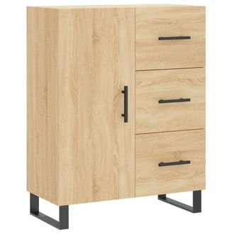 Berkfield Home Sideboard Sonoma Oak 69.5x34x90 cm Engineered Wood in Light Tan
