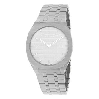 Gucci Uomo/Donna - Ya 163407 - 38mm roestvrijstalen multi-laags kast - Dames - Horloges - Grijs - ONE Size - Accessoires