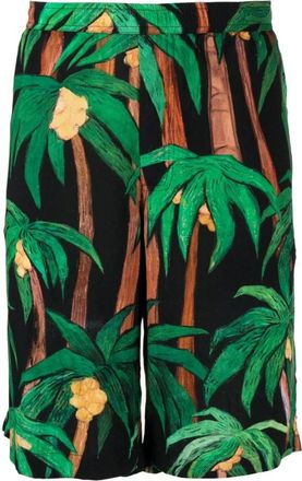 Endless Joy Casual Shorts, male, Multicolor, S, palm tree-print bermuda shorts