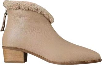 Generic Fur Lined Ladies Boots Warm Boots Soft and Comfortable Can Adapt To The Cold and Harsh Environment Knee High Boots Women Wide Calf (Khaki, 4.5)