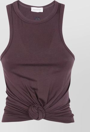 Magda Butrym knotted racerback sleeveless cropped top