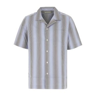 Dries Van Noten Short Sleeve Shirts, male, Blue, Size: XL Short Sleeve Shirts