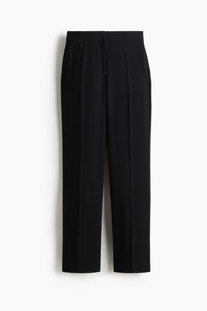 H&M Hose mit geradem Bein und B&uuml;gelfalten - Schwarz