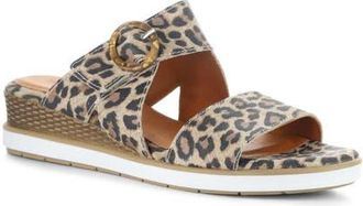 Bos. & Co. Asha Wedge Sandal in Leopard at Nordstrom, Size 10-10.5Us