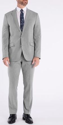 The Savile Row Company Light Grey Plaid Suit at Nordstrom Rack, Size 38Regular