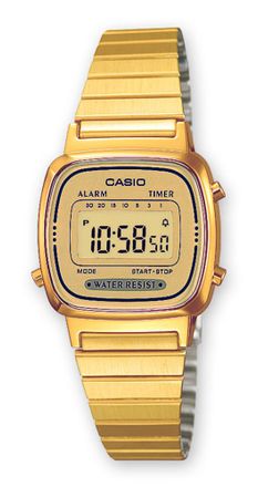 Casio Collection Womens Gold Watch LA670WEGA-9EF Stainless Steel - One Size