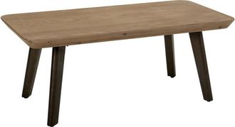 Wanderlust Deco Wanderlust Deco - Mesa De Centro De Madera Y Metal Marron 100x50x40