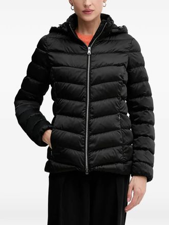 Geox hooded-neck padded jacket - Black