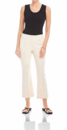 Fifteen Twenty Sigourney Pintuck Pants In Cream