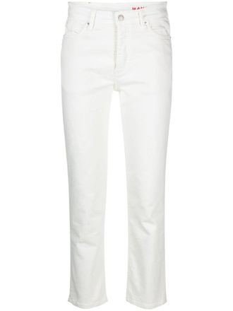 Zadig&Voltaire Jeans crop a vita alta - Bianco