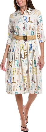 Karl Lagerfeld Karl Lagerfeld Allover Printed Midi Dress