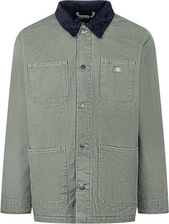 Dickies Chore Jacket - Heren - Zomerjassen - Groen - M - Katoen - Jassen
