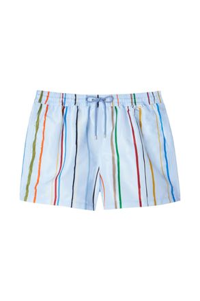 Paul Smith Mens CAIRO STRIPE SWIM SHORTS BLUE Cotton - Size X-Large