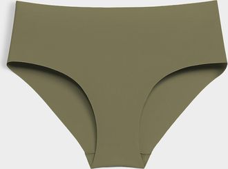 Miiyu Womens Neutral laser-cut Hipster Panties Recycled nylon