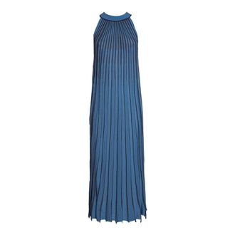 Circus Hotel Maxi Dresses, female, Blue, Size: M Pleated Maxi Dress