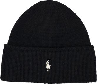 Polo Ralph Lauren Wool Knit Beanie With Embroidered Logo