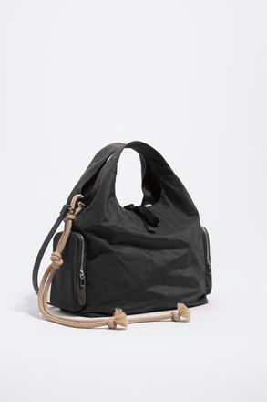 Bimba & Lola Nylon Handle Bag in Charcoal at Nordstrom