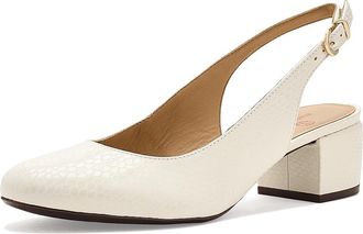 Marc Joseph New York Broad St Slingback High Womens Heels White Snake : 8.5 M, Leather