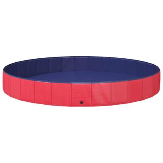 vidaXL Piscina Para Perros Rojo &Oslash;300 X 38 Cm Pvc Grueso Vidaxl