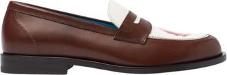 Scarosso Eyes & Roses for Her Loafers - Dames - Loafers - Bruin - 37 1/2 EU - Leer - Schoenen