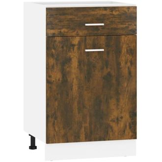 vidaXL Vidaxl - Drawer Bottom Cabinet Lyon Smoked Oak 50x46x81.5 cm Engineered Wood