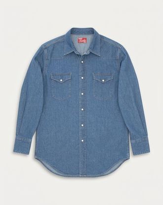 Fortela Jenny Denim Shirt in Indigo at Nordstrom, Size Xx-Large