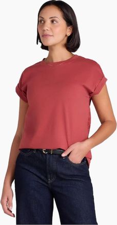 Mountain Warehouse Womens Mountain Warehouse Womens/Ladies Southsea Broderie T-Shirt - Red/Orange/Brown - Size: 14