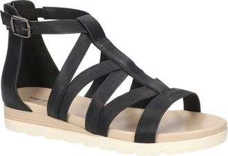 Easy Street Vila Faux Leather Sandal in Black at Nordstrom Rack, Size 7.5