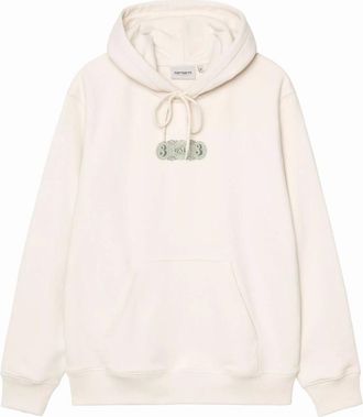 Carhartt Work in Progress Mens Carhartt WIP 3 One 3 Hoodie Salt - White - Size: 42
