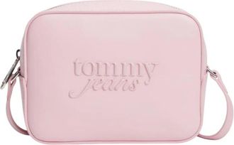 Tommy Jeans Tassen, Dames, Roze, ONE Size, Essential Logo Crossbody Camera Bag