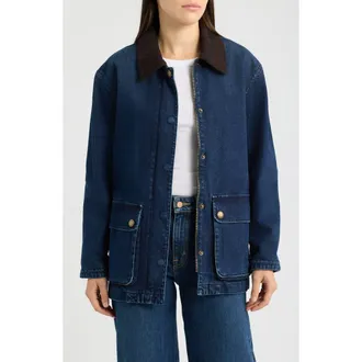 Pendleton Cascades Denim Barn Coat in Dark Wash at Nordstrom, Size X-Small