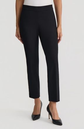 Kasper The Audrey Pull-On Straight Leg Pants in Black at Nordstrom, Size X-Large P
