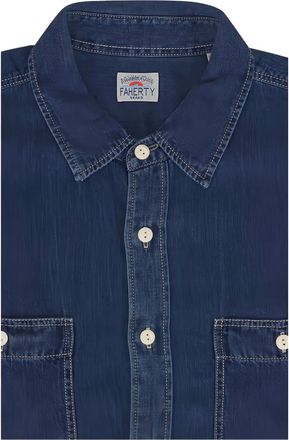 Faherty Camicia Tried & True - Blu