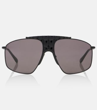 Alaia Ala&iuml;a Lettering Logo aviator sunglasses