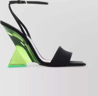 The Attico satin wedge sandals