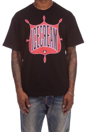 Icecream Emblem Cotton Graphic T-Shirt in Black at Nordstrom, Size Xx-Large