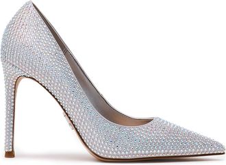 Steve Madden Womens Thrive R 954 Heels - Metallic Fabric - Size UK 4
