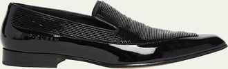 Alexander McQueen Mens Artie Beaded Leather Loafers