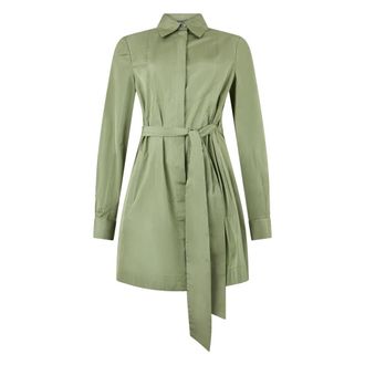 Alberta Ferretti Shirt Dress - Dames - Shirt Kleedjes - Groen - XS - Polyester - Kleedjes