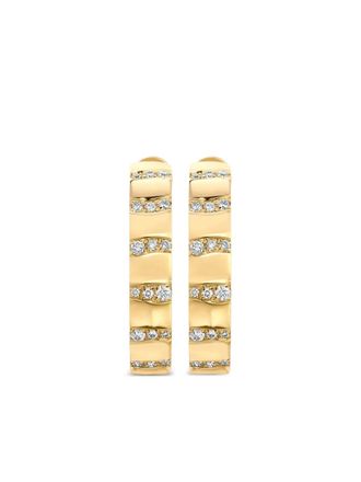 Graziela 18K yellow gold Alma dos Rios diamond earrings - women - 18kt Yellow Gold/White Diamond - One Size