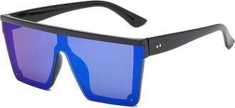 Generic Large Frame Men Outdoor Sunglasses Vacation Women Sports Driving Sun Glasses(Blue)