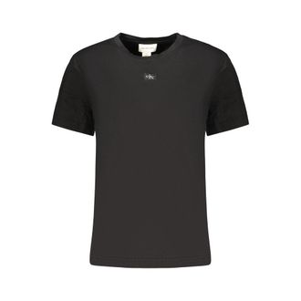 Calvin Klein Zwarte Katoenen Dames T-Shirt