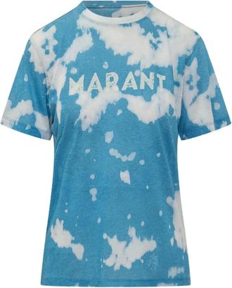 Isabel Marant Tops, Dames, Veelkleurig, S, Katoen, Tie-dye T-shirt
