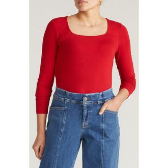 Universal Standard Valentine Liquid Jersey Top in New York Red at Nordstrom, Size Xl