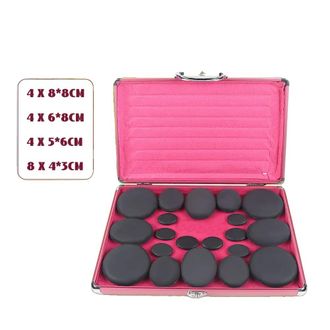 OEM Set De Masaje Con Piedras Calientes, Incluye 20 Piedras Calefactoras, Temperatura Ajustable Y Caja Calefactora Duradera